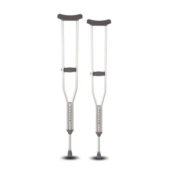 Par de muletas de axila de aluminio